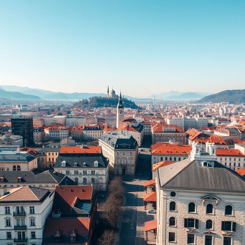 Pogled na središče Ljubljane